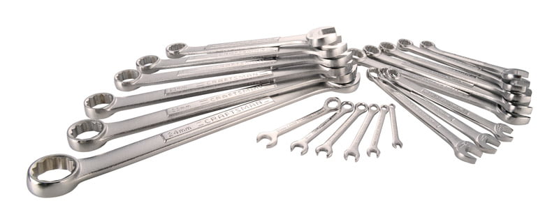 Craftsman 12 Point Metric Combination Wrench Set Box End/Open End 20 pc. - Case Of: 1; Each Pack Qty: 20; Total Items Qty: 20