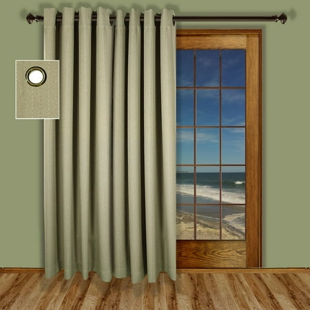 Grand Pointe grommet patio panel 110" x 96" long - Natural
