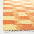 thumbnail image 3 of SAFAVIEH Montauk Eglantine Checkered Cotton Area Rug, Yellow/Orange, 4' x 6', 3 of 5