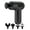 Black, variant on Massage Gun, Deep Tissue Percussion Muscle Massager Handheld Cordless Back Massager with 6 Speeds and 4 Heads(Black)