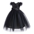 thumbnail image 2 of V-Back Backless Dress For Girls Wedding Pageant Birthday Party 3-10T, 2 of 7