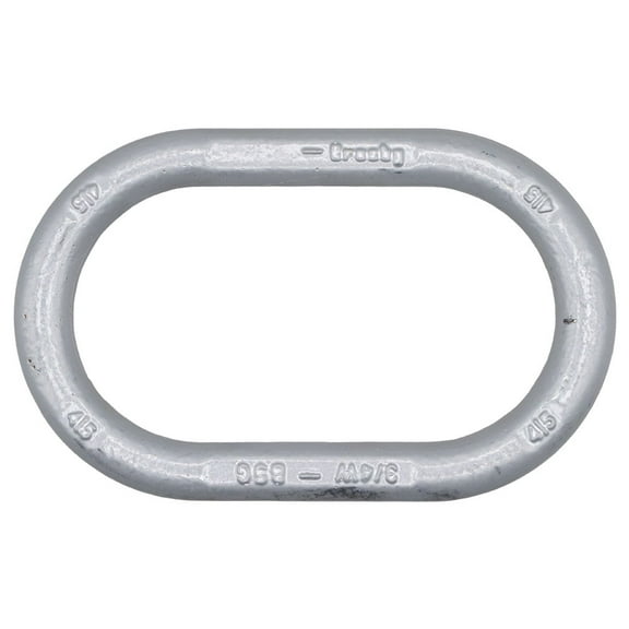 Crosby A-342 5/8 Inch Oblong Master Link for Chain & Wire Rope, Grade 100 - WLL 9,000 Lbs, Platinum Alloy Steel, Heavy-Duty Oval Master Link Ring for Lifting - 1014280