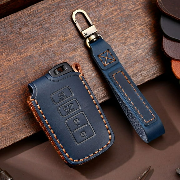 Leather For Smart Car Key Cover Case Holder For Toyota 4 For Runner For Tundra