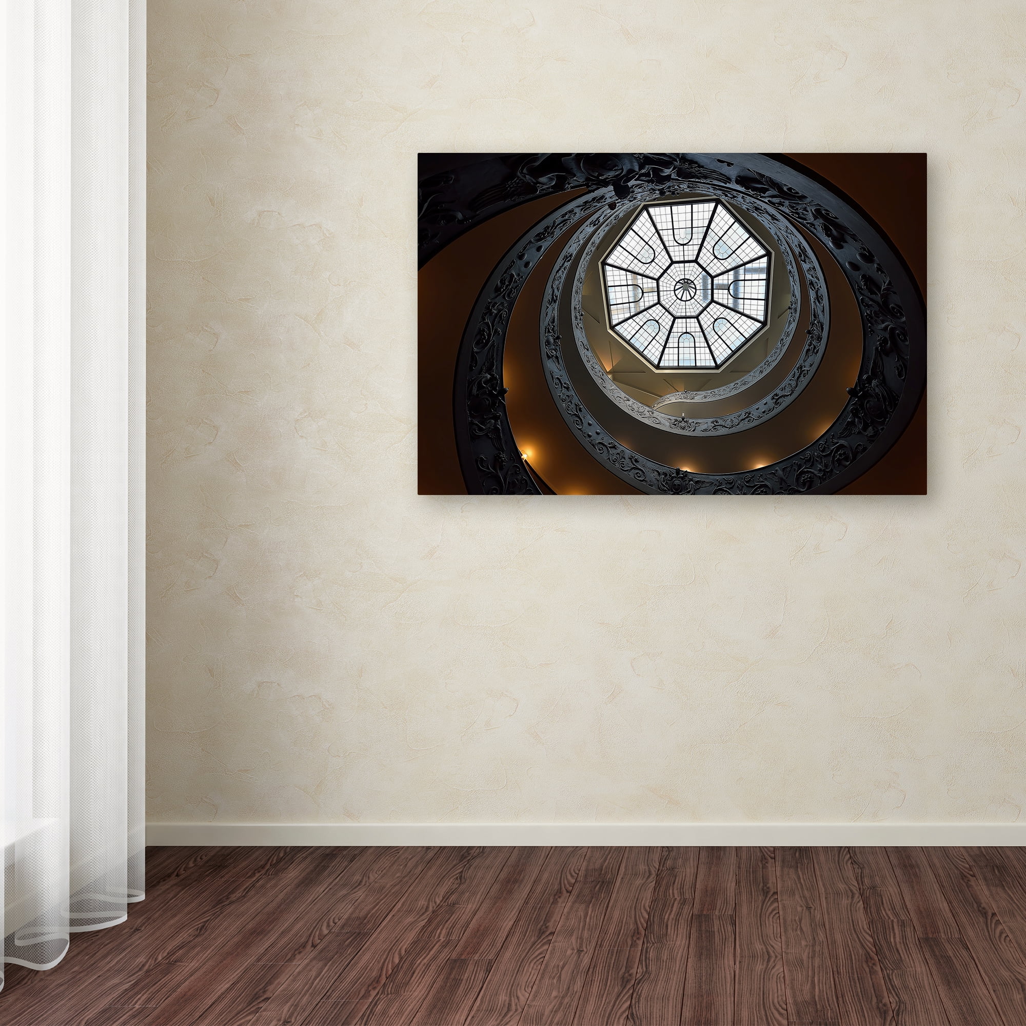 Edoardo Gobattoni 'The Double Helix Staircase' Canvas Art