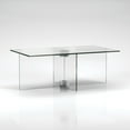 thumbnail image 2 of Evelyn&Zoe Gehry 24'' Wide Rectangular Coffee Table, Clear Glass, 2 of 5