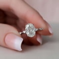 thumbnail image 4 of vylahjewellery Unique Moissanite Mother's Day Ring Dainty 14K Vermeil Yellow Gold Engagement Ring Oval Shape Handmade Wedding Jewelry for Her Anniversary Gift Diamond Rings, 4 of 7