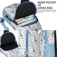thumbnail image 3 of Crossbody Sling Backpack for Women Men Monochrome Nautical Anchor Travelling Shoulder Sling Crossbody Casual Chest Bag for Travel Sports Running Hiking, 3 of 5