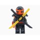 thumbnail image 1 of LEGO Ninjago: Deepstone Kai Ninja Minifigure Red Aeroblade Swords LEGO -, 1 of 3