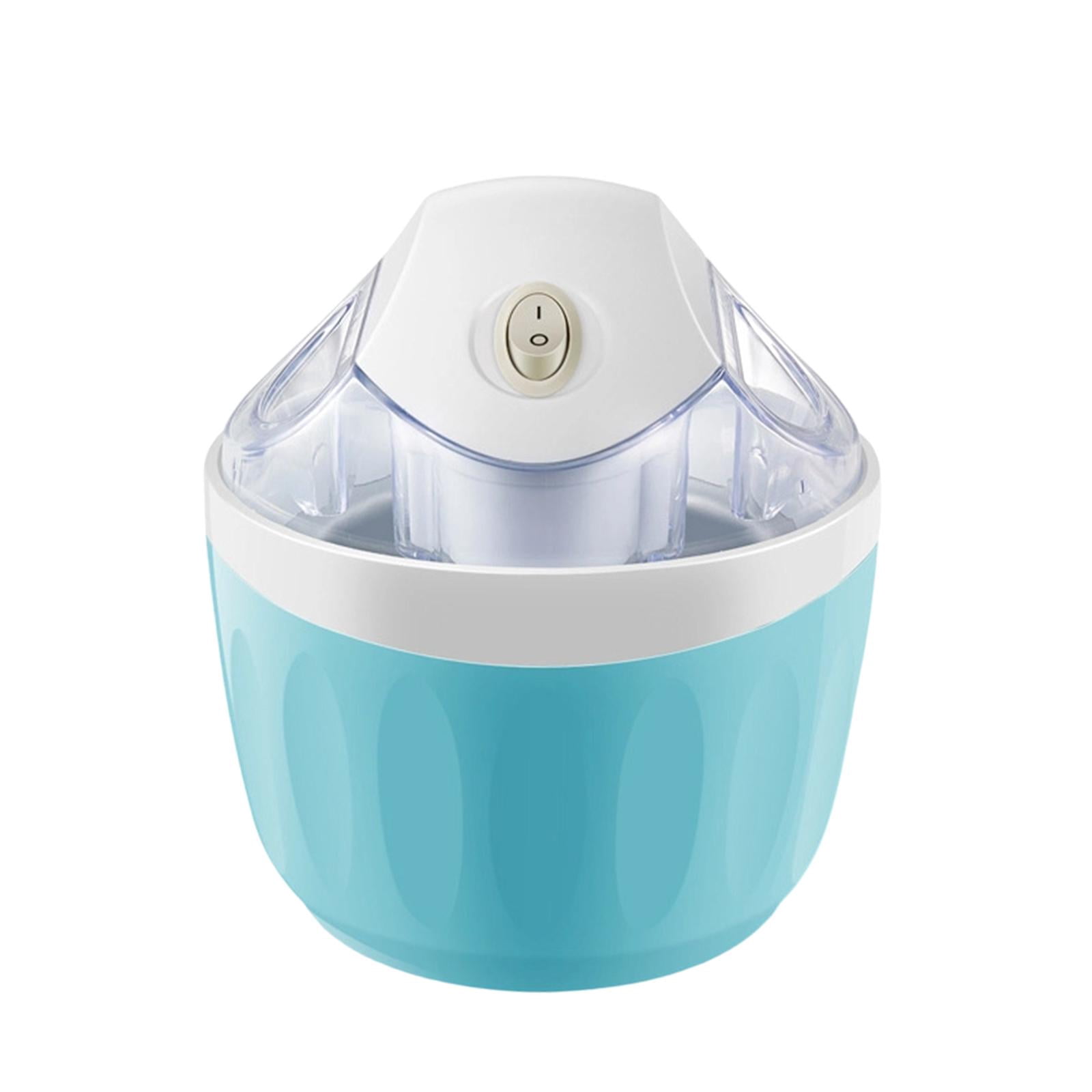 Nishiyuenyi Electric Ice Cream Maker Easy to Clean and Use Home Use Summer Dessert Maker Blue White