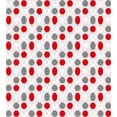 thumbnail image 3 of Mid Century Twin Size Duvet Cover Set, Big Circular Spots and Oval Shapes Combined with the Figures of Geometry, Decorative 2 Piece Bedding Set with 1 Pillow Sham, Grey Red White, by Ambesonne, 3 of 3