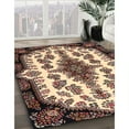 thumbnail image 3 of Ahgly Company Machine Washable Indoor Square Traditional Brown Area Rugs, 8' Square, 3 of 7