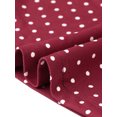 thumbnail image 5 of INSPIRE CHIC Polka Dot Dress for Women's Summer Cap Sleeve V Neck Lace Trim Decor Casual Midi Dresses S Wine Red, 5 of 6