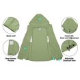 thumbnail image 5 of Little Donkey Andy Women's Breathable Lightweight Jacket UPF 50 Quick-dry Jacket with Hood for Running Walking (Mistletoe XS), 5 of 7