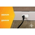 thumbnail image 4 of Woods 5601 Black 16/3 25-Foot SJTW Indoor Office Extension Cord, UL Listed, 4 of 7