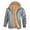 Gray#108, variant on YOIAVAIOY Men Sherpa Lined Hoodies Full Zip Fleece Hooded Sweatshirt Thick Thermal Outdoor Jacket with Zipper Pockets Black M
