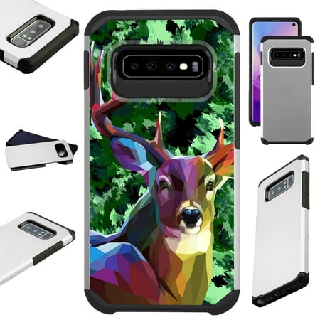 Compatible Samsung Galaxy S10 S 10 5G (2019) Case Hybrid TPU Fusion Phone Cover (Deer (Best Times To Hunt Whitetail Deer 2019)