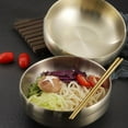 thumbnail image 4 of Luxshiny Stainless Steel Cereal Bowls Large Capacity For Holding Grains And Pasta 1Set Golden Color Kitchen Metal Bowls, 4 of 8