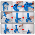 thumbnail image 3 of Cleaning Disinfect Tool Swimming Pool Vacuum Cleaner Pond Fountain Vacuum Cleaner Brush Suction Portable A, 3 of 6