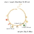 thumbnail image 5 of SPEKSEE Christmas Necklace Bracelet Earrings for Women Christmas Jewelry Accessories Gingerbread Man Christmas Tree Snowman Pendant Necklace Charm Bracelet Christmas Outfits Party Favor, 5 of 8