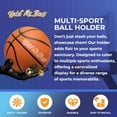 thumbnail image 2 of Hold My Ball Set of 2 Basketball & Soccer Ball Holders – Black Left & Right Hand Wall Mount Displays for Ball Storage & Memorabilia - Ball Holder Display for Sports Collectors, 2 of 7