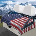 thumbnail image 2 of Aplkyhs American Flag Golf Seat Covers for Cart Golf Cart Washable Seat Cover Fits Most Golf Carts Comfortable Breathable Protect Your Golf Car Seat, 2 of 7