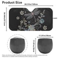 thumbnail image 4 of Yuyamidu Dragonfly Car Sunshade for Windshield Sun Shade Flower Automotive Sun Protection Visors Large Car Windshield Cover for Women Car Interior Accessories, 4 of 7