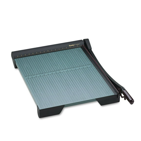 Premier W24 The Original Green Paper Trimmer, 20 Sheets, Wood Base, 18 3/4-Inch x 27 1/4-Inch