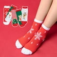 thumbnail image 2 of Baby Boys Girls Christmas Socks 5 Packs Unisex Thermal Cotton Socks Colorful Warm Crew Socks for 0-10 Years Children, 2 of 10