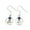 lapis-lazuli, variant on Real 925 Sterling Silver Dangle Drop Earrings For Women, Genuine Turquoise Round Gemstone Amazing Handcrafted December Birthstone Earrings