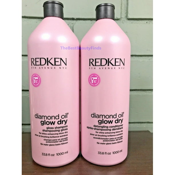 Redken Redken Diamond Oil Glow Dry Gloss Shampoo 33 8 Oz 1000 Ml Walmart Com Walmart Com