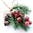 thumbnail image 3 of Tallos de Bayas Rojas Ramas de Pino de Hoja Perenne DecoracióN de Bayas de Navidad 24 Piezas de Conos de Pino Artificial Rama Guirnalda SeleccióN, 3 of 5