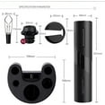 thumbnail image 2 of Puricon Electric Wine Opener Set, Automatic Electric Wine Bottle Opener Corkscrew, Foil Cutter, Wine Aerator Pourer, Wine Saver Vacuum Pump with 2 Wine Bottle Stoppers,Wine Lover Gift -Black, 2 of 8