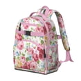 thumbnail image 4 of Aesthetic Floral Design School Backpack Adjustable Padded Shoulder Straps Chest Strap Durable Water-resistant Bookbag for Daily Use, 4 of 6