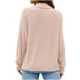 thumbnail image 4 of Lilgiuy Women's Fashion Long Sleeves Round-Neck Loose Pullover Tops Blouse Knitted Sweater for Cold Weather, 4 of 5