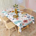 thumbnail image 3 of Pioneer Flower Floral Print Pattern Rectangle Tablecloth 60"x120", Waterproof Polyester Table Cloth, Wipeable Spillproof for Dining Camping Indoor Outdoor, 3 of 6