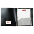 thumbnail image 3 of JAM Paper Heavy Duty Plastic Multi Pocket Folders, 10 Pocket Organizer, Black, Sold Individually, 3 of 5