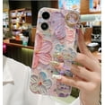 thumbnail image 6 of siduater for iPhone 16 Case for Girls Women | Colorful Retro Oil Painting Flower Phone Cover with Adjustable Grip Loop Strap Handle Kickstand, Floral Pink, 6 of 6