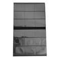 thumbnail image 4 of Carpeta de tarjetas portátil de alta transparencia con 9 bolsillos y capacidad para 360 tarjetas, color negro, 4 of 12