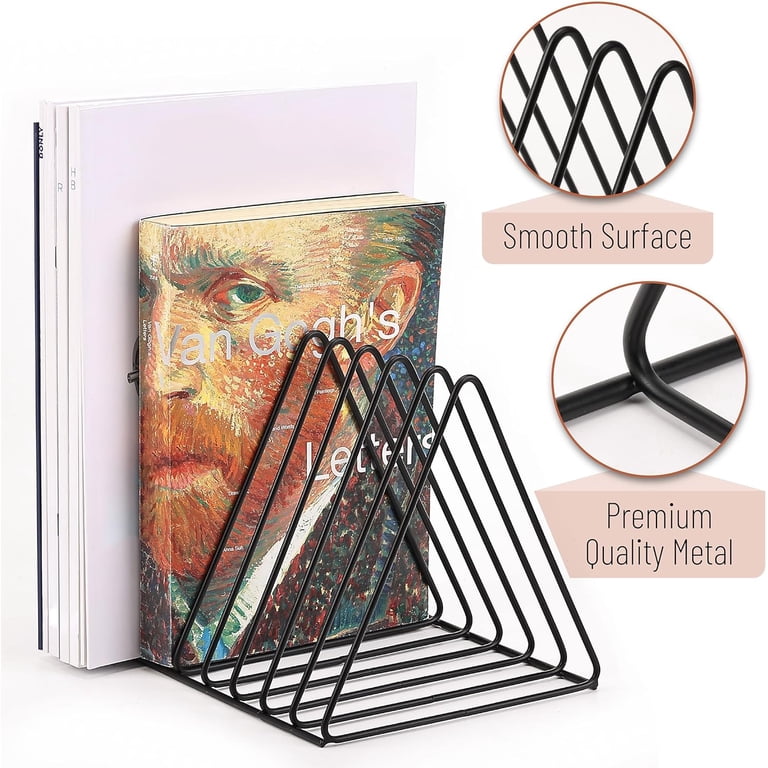 Mr. Pen- Magazine Holders, 9 Slots, 2 Pack, Black Metal Magazine