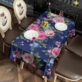 thumbnail image 5 of Pioneer Flower Floral Print Pattern Rectangle Tablecloth 60"x120",Waterproof Polyester Rectangle Table Cloth, Wipeable Spillproof Polyester Tablecloth for Dining, Camping, Indoor and Outdoor, 5 of 6
