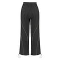 thumbnail image 5 of Womens Parachute Pants Wide Leg Drawstring Low Waist Side Striped Baggy Cargo Pants Casual Fashion Streetwear Joggers, 5 of 9