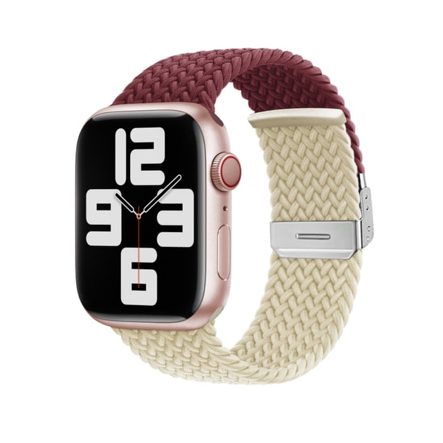 Correa Nylon Trenzado + Hebilla Unisex M / L 42-44-45-49 mm Para Apple Watch Compatible Con Todas Las Series