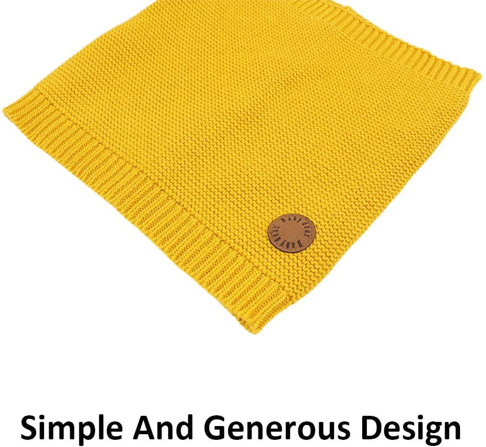 Knitted Baby Boys Girls Scarf Warm Autumn Winter Toddler Scarves Cotton Yellow