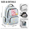 thumbnail image 7 of Yspwyqan Backpack for Boys Girls School, Strawberry Dinosaur 17 Inch Multi-Pocket Bookbag, Fits 15.6 Laptop, Casual Daypack for Elementary Hiking Back to School, 7 of 7
