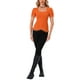 thumbnail image 2 of CAMISA VICTORIANA INSPIRADORA DEL DÍA DE LAS MADRES PARA MUJERES CON ESCOTE EN CORAZÓN Y MANGAS ABULLONADAS, BLUSA GÓTICA CON LACITOS HALLOWEEN TALLA XS NARANJA, 2 of 6