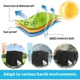 thumbnail image 2 of 275 Gallon 1000L IBC Tote Cover, 600D Polyester, Zipper Outdoor Water Tank Protective Cover, Black, 2 of 7