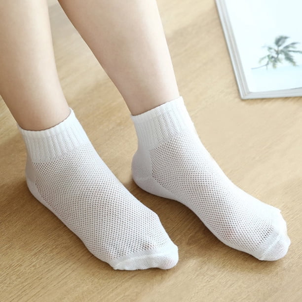 Calcetines de viaje desechables - Calcetines de algodón de longitud media que absorben el sudor para hombres y mujeres, paquete portátil de 1 par