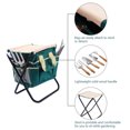 thumbnail image 3 of Gymax 7PC Stainless Steel Garden Tool Bag Set Folding Stool Tools, 3 of 10
