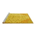 thumbnail image 2 of Ahgly Company Machine Washable Indoor Round Persian Yellow Traditional Area Rugs, 8' Round, 2 of 4