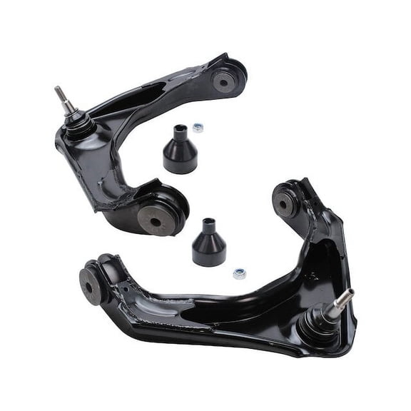 Front Upper Control Arm Set - Compatible with 2001 - 2010 GMC Sierra 2500 HD 2002 2003 2004 2005 2006 2007 2008 2009